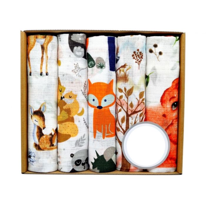 Vystyklai kūdikiui - 5 dalių komplektas "Red fox"