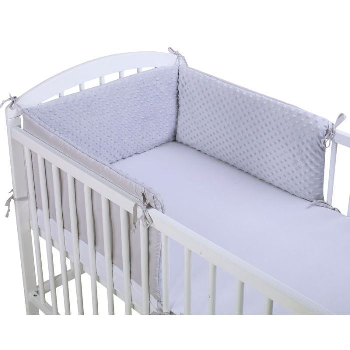 Lovytės apsaugėlė 180 cm "Švelnumas" pilkos spalvos