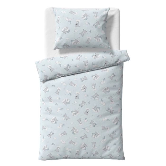 Patalynė kūdikio lopšiukui 80x70cm "Teddy blue" 