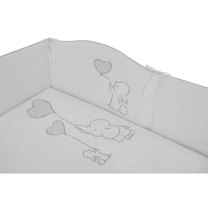 Patalynė kūdikiams su apsaugėlėmis "Amigo"  pilka