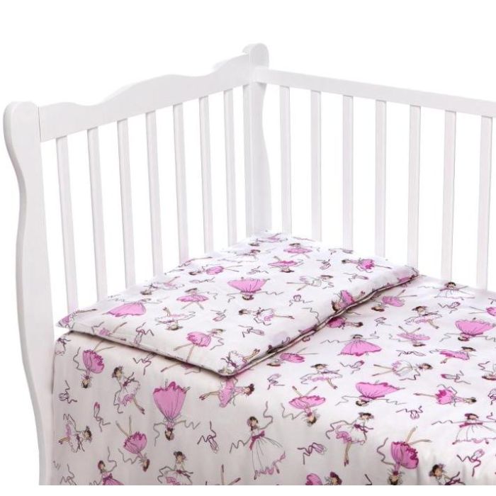 Patalynė kūdikiams 135x100 "Balerina" baltos spalvos