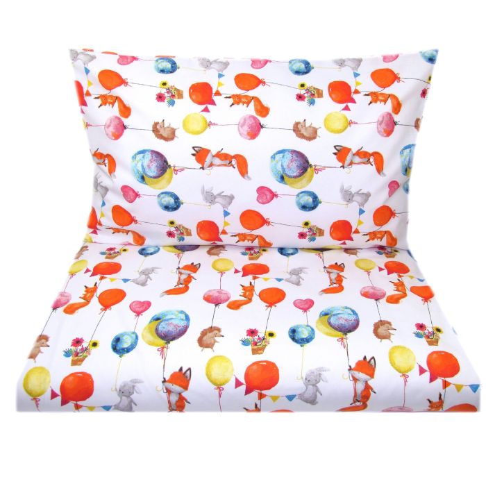 Patalynė kūdikiams 135x100 "FOX PARTY" 