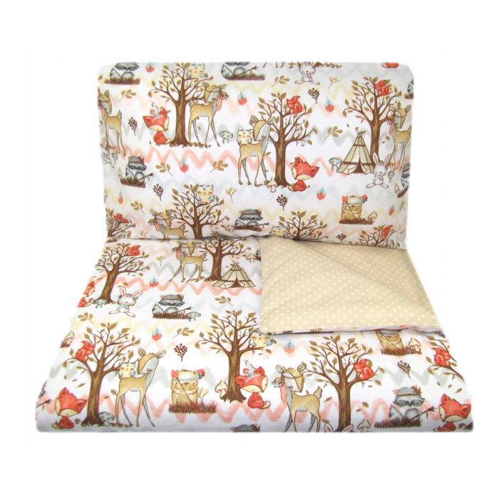 Patalynė (dvipusė) kūdikiams 135x100 "Raccoon"  