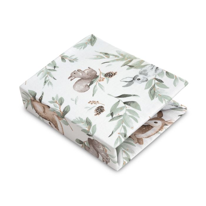 Paklodė su guma 120x60 "Deer"- medvilninė