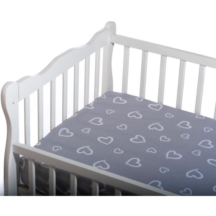 Paklodė su guma 120x60 "Passion" - medvilninė