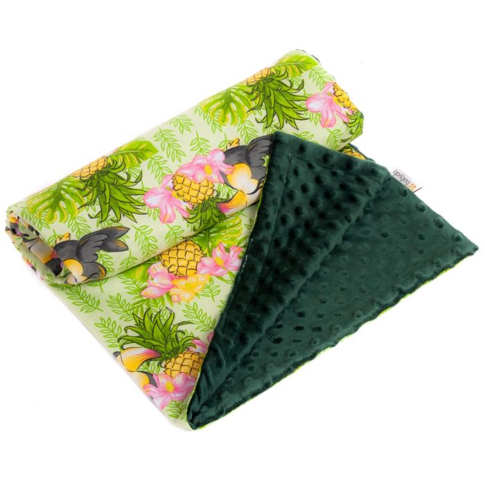 Pledas kūdikiui "Ananas" 100x75cm  žalias
