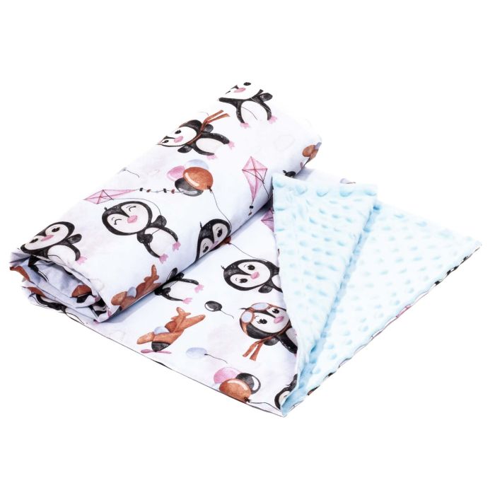 Pledas kūdikiui "Skipper" 100x75cm  melsvas