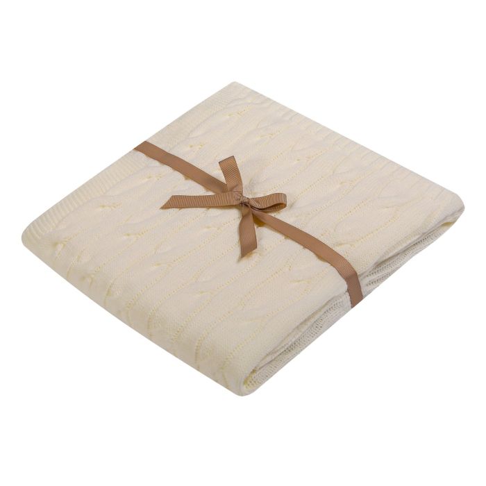 Pledas kūdikiui "Natural" 80x90 smėlio spalvos