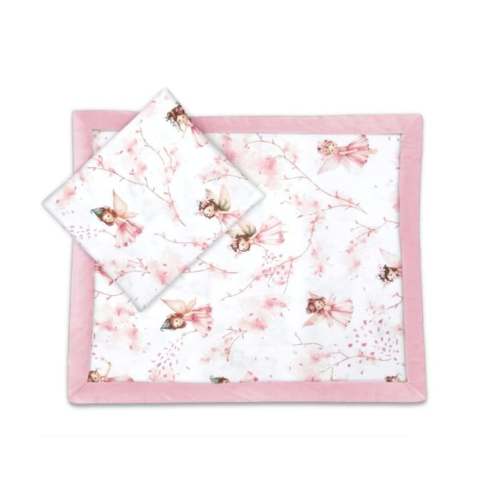 Pledas su pagalve kūdikiui  "Fairies pink" 