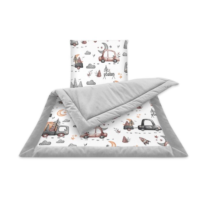 Pledas su pagalve kūdikiui  "On road grey" 