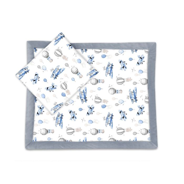 Pledas su pagalve kūdikiui  "Up blue" 