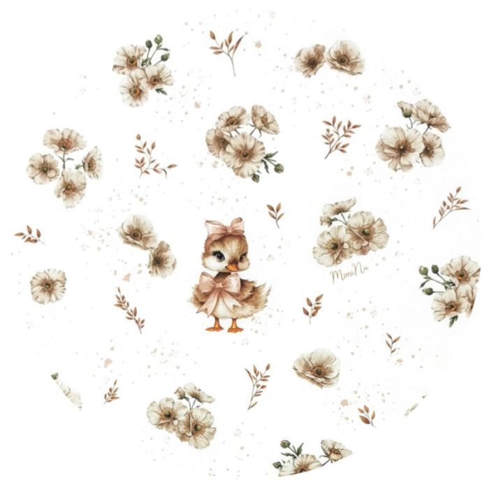 Medvilninis pledas kūdikiui "DUCKLING" 100x75cm 
