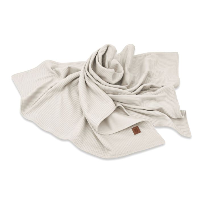 Medvilninis pledas kūdikiui "Interlock beige" 100x75cm 