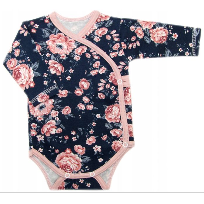 Drabužėliai kūdikiui "Flora navy" 2 dalių 