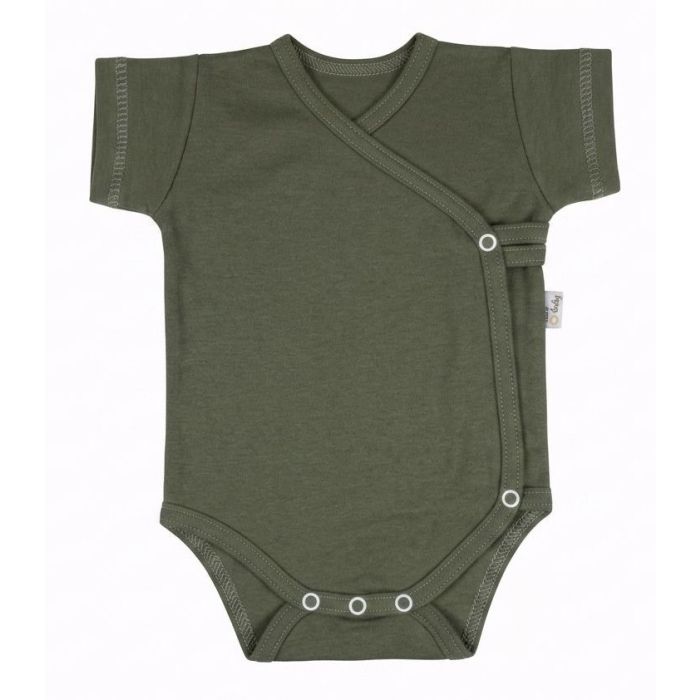 Smėlinukas kūdikiui su trumpomis rankovėmis "ONE" khaki