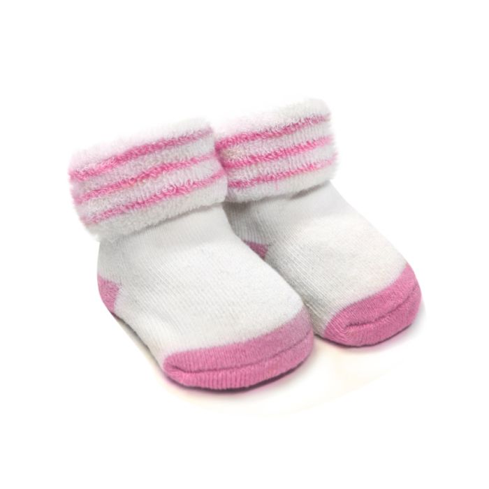 Frotinės kojinytės kūdikiui 0-6mėn rož.sp.