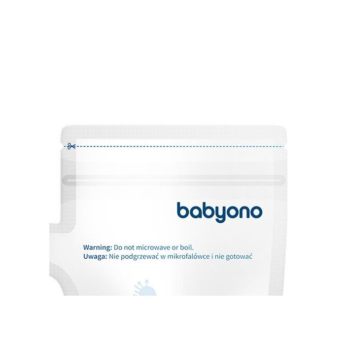 BabyOno maišeliai motinos pienui laikyti užšaldyti 30 vnt.x180 ml, 1084