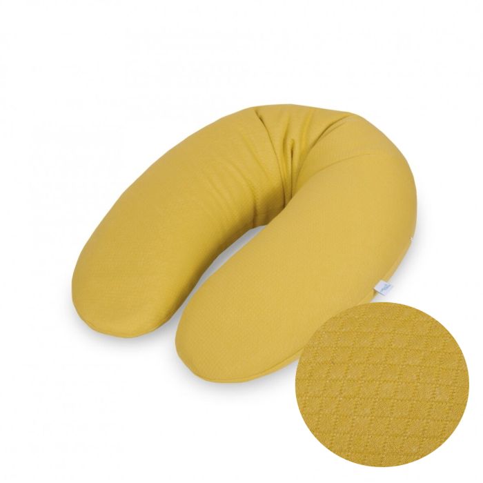 Nėščiosios pagalvė - komforto 190 cm "Caro flexi yellow" 