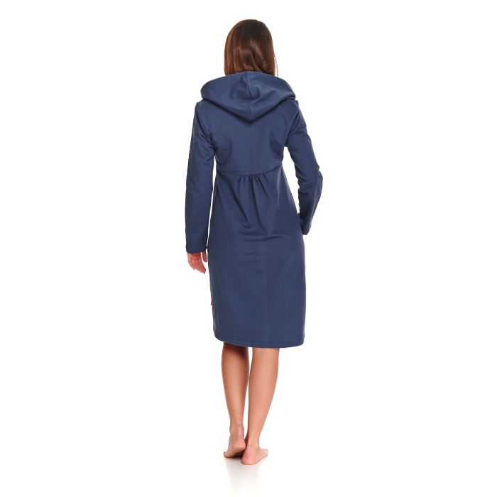 Chalatas maitinančioms ir nėščiosioms "Dolce vita" deep blue