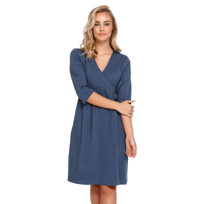 Chalatas maitinančioms ir nėščiosioms "Cosy" Deep blue