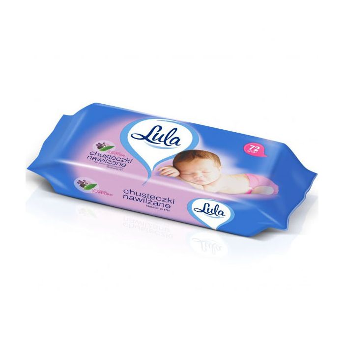 Drėgnos servetėlės LULA su alantoinu 72vnt
