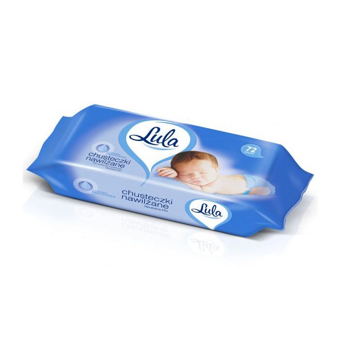 Drėgnos servetėlės LULA su pantenoliu 72vnt
