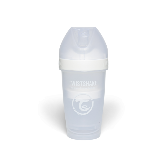 Twistshake buteliukas antikolikinis Pro Double 260ml baltas 79027