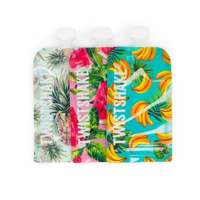 Twistshake daugkartiniai maišeliai maisteliui 3 vnt 220ml 78615