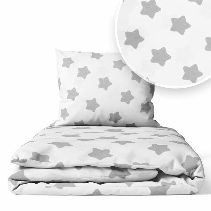 Ankras patalynė 2 d 135/100 40/60 pilkos žvaigždės balta