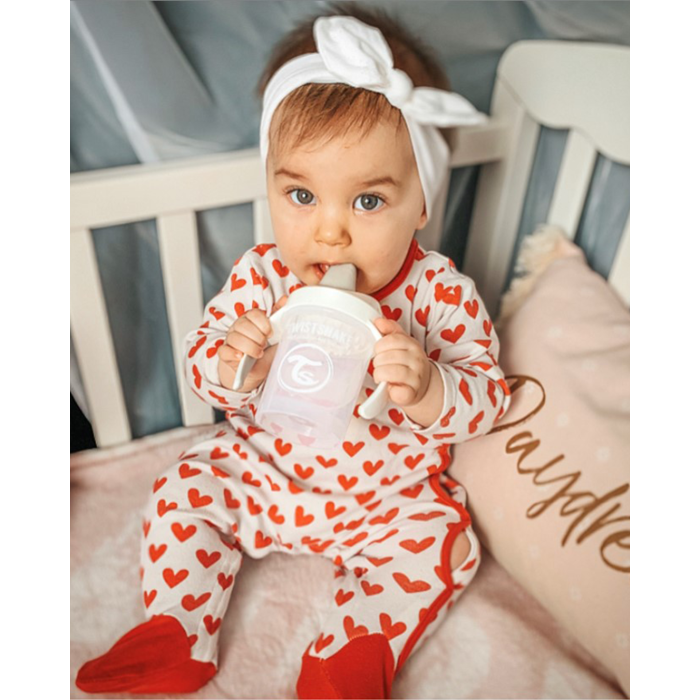 Twistshake puodelis mini baltas nuo 4mėn 230 ml 78053