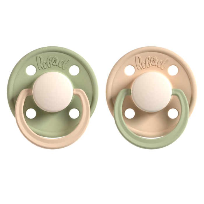 Rebael čiulptukai fashion žalias kreminis 2vnt dydis 2