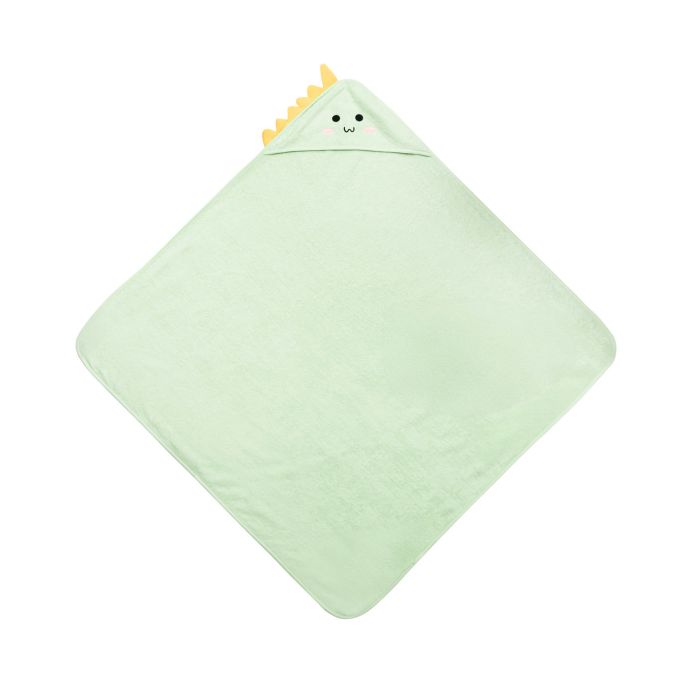 3D Rankšluostis kūdikiui "Dinosaur" su gobtuvu 100x100cm "frotte" 