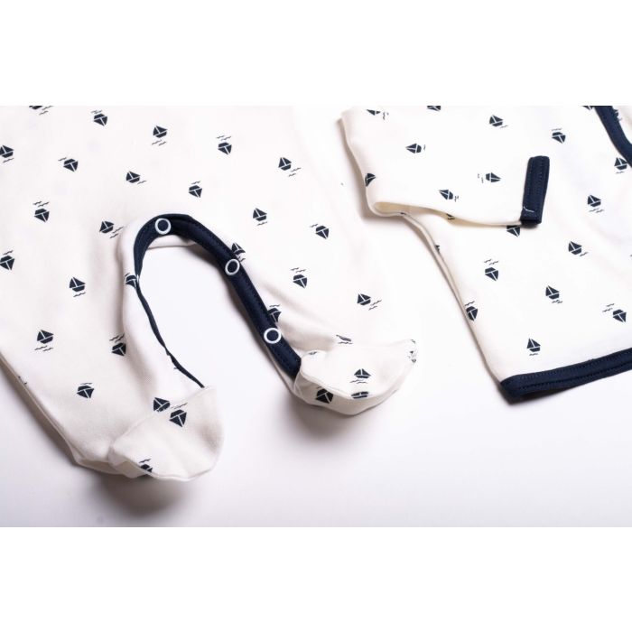 Kūdikio kraitelis - drabužėliai naujagimiui "Marine" 5 dalių 