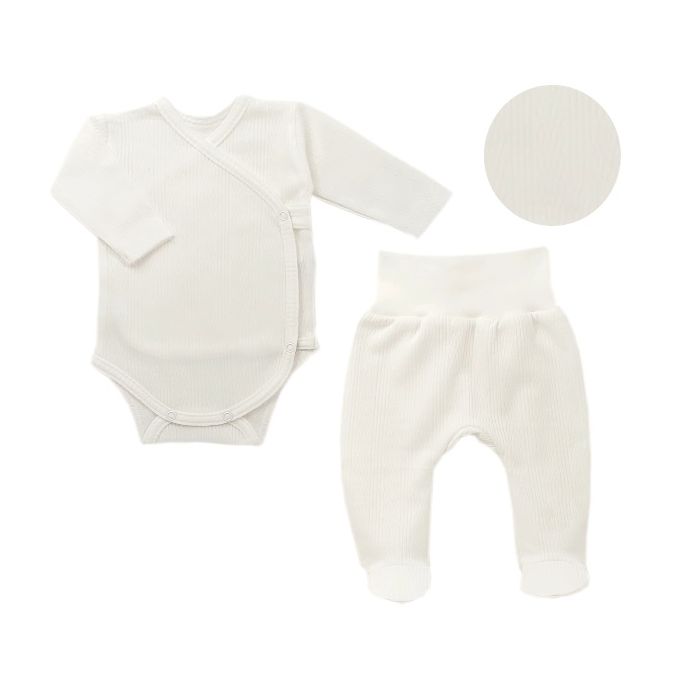 Drabužėliai kūdikiui "Natural ecru" 2 dalių