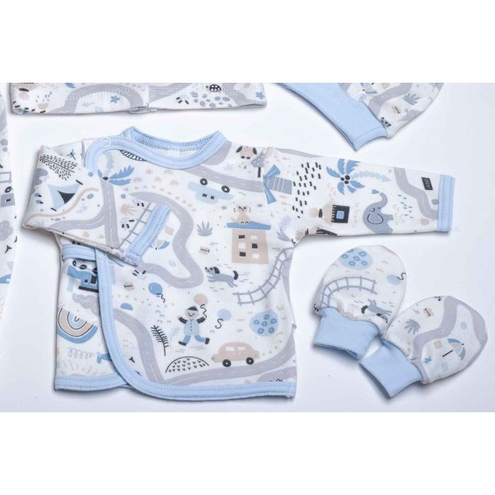 Kūdikio kraitelis - drabužėliai naujagimiui "Sunny days" 5 dalių  out of stock