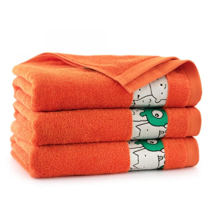 Rankšluostis "Happy faces" oranžinis