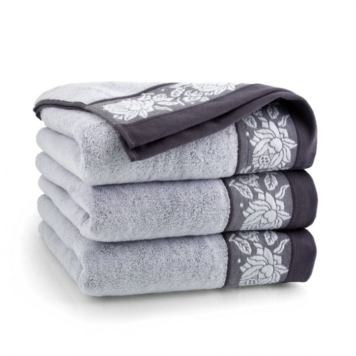 Rankšluostis "Romantic" 140x70 cm pilkos spalvos