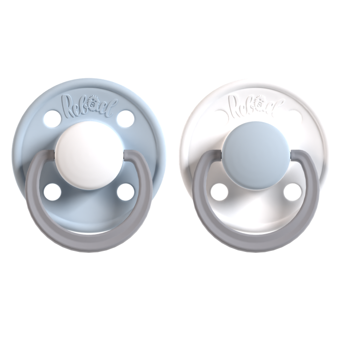 Rebael čiulptukai fashion mėlynas baltas  2vnt dydis 2