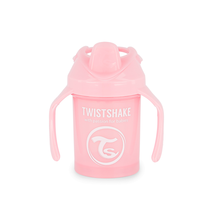 Twistshake puodelis mini rožinis nuo 4mėn 230 ml 78267