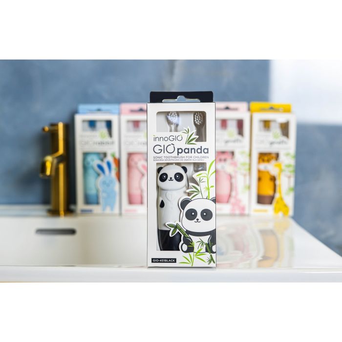 InnoGiO elektrinis dantų šepetėlis panda juodas GIO-451