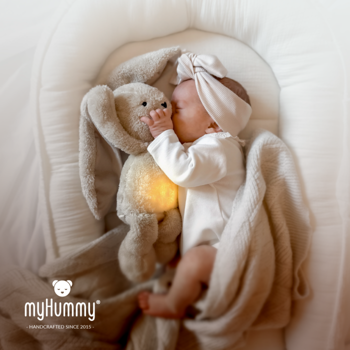 myHummy migdukas šildyklė lemputė baltas triukšmas zuikis šviesiai rudas 7/1