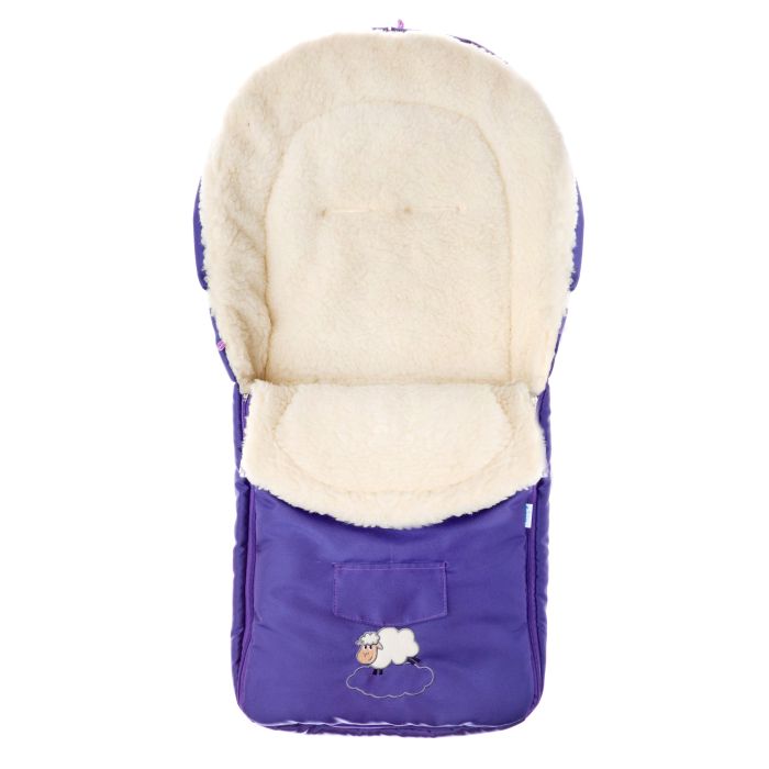 Sensillo vokelis vežimėliui, vilnonis, 95x40, violetinis, 826