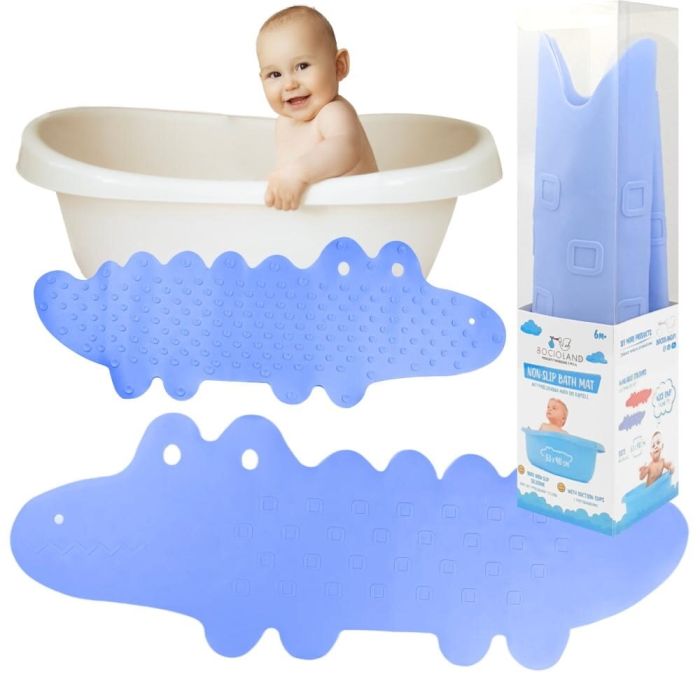 Bocioland kilimėlis voniai mėlynas 33x90cm BL148