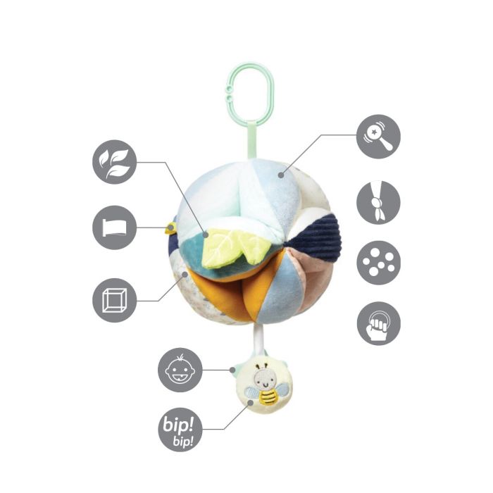 BabyOno lavinantis minkštas žaislas, vežimėlio pakabukas, WOODLAND, 1436