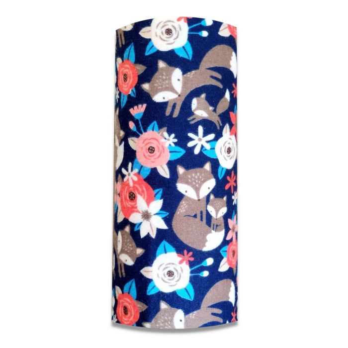 Flanelinis vystyklas kūdikiui "FOX" 70x80cm 1vnt. tamsiai mėlynas