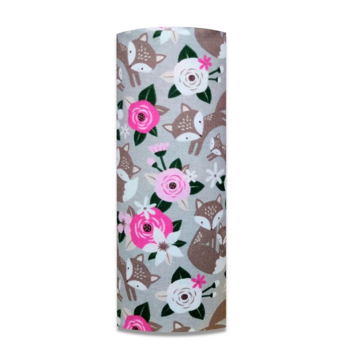 Flanelinis vystyklas kūdikiui "FOX" 70x80cm 1vnt. pilkas