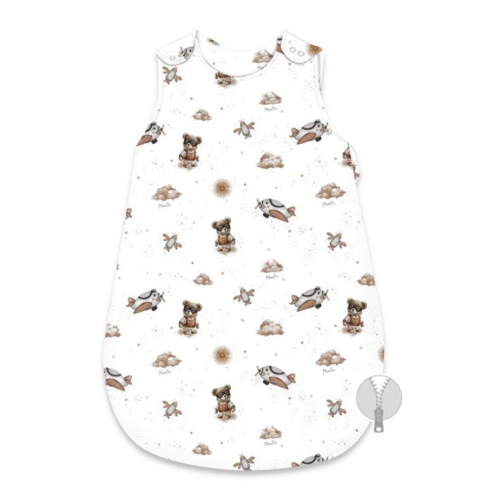 Miegmaišis kūdikiui "Aviator teddy beige" 2- 2.5 TOG