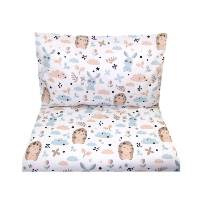 Patalynė kūdikio lopšiukui 80x70cm "Bunny & Hedgehog" 
