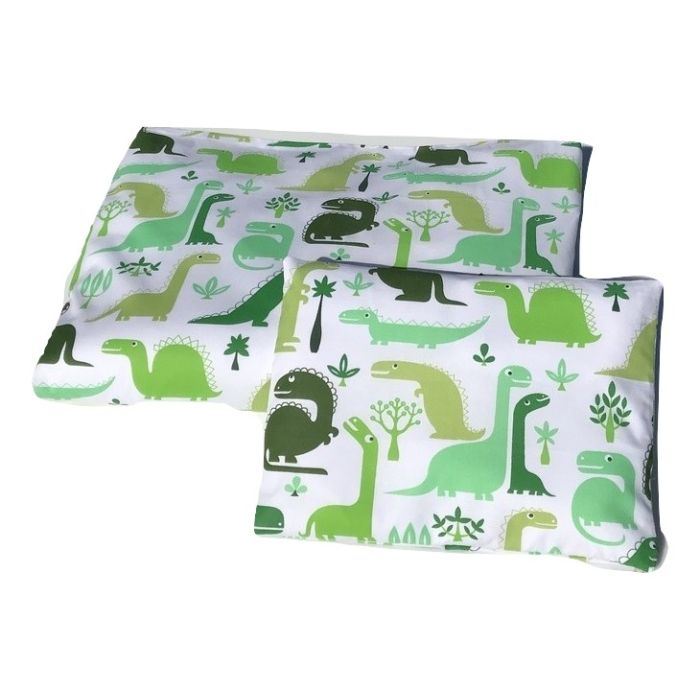 Patalynė kūdikio lopšiukui 80x70cm "Dino" žalias 