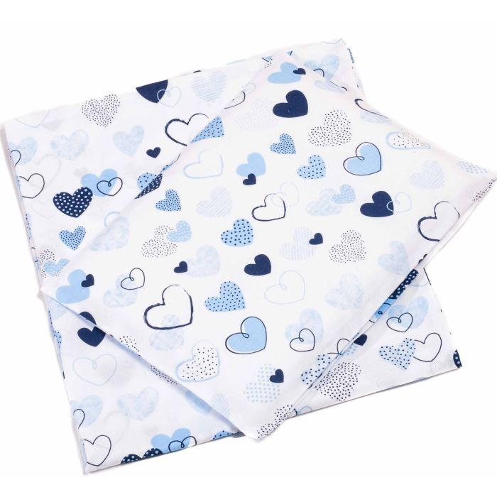 Patalynė kūdikio lopšiukui 80x70cm "MY LOVE" melsva 